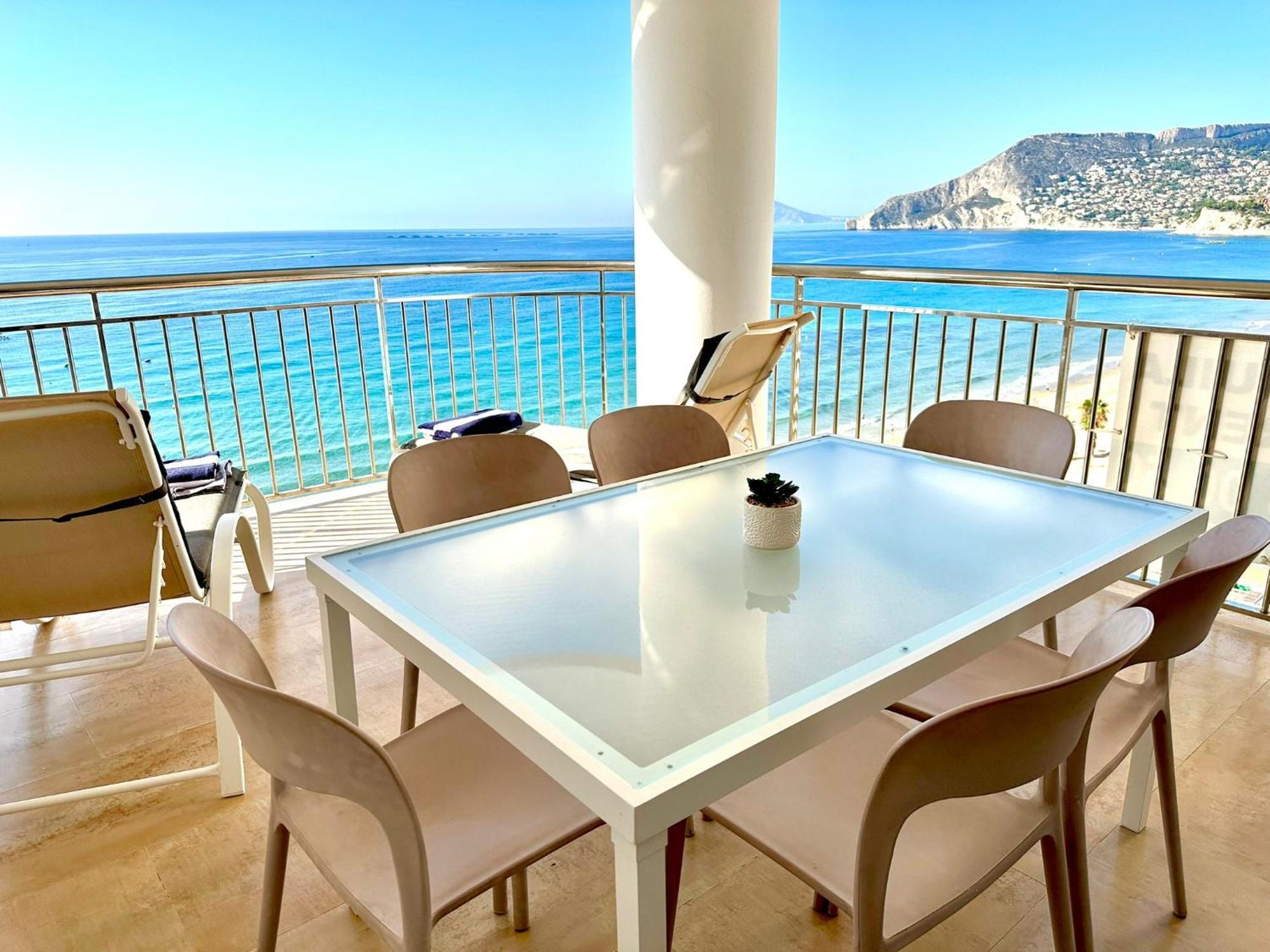 Porto Azul 10A Frontal Penon & Sea View First Line Arenal Beach Calp Dış mekan fotoğraf